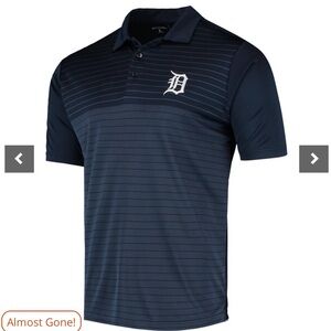 Men's Detroit Tigers Antigua Navy Logo Relay Polo